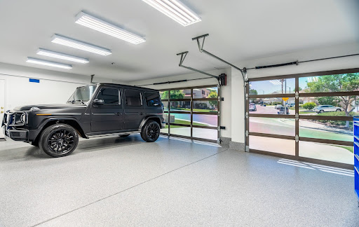 Luxury garage with premium FCG epoxy floor coating
