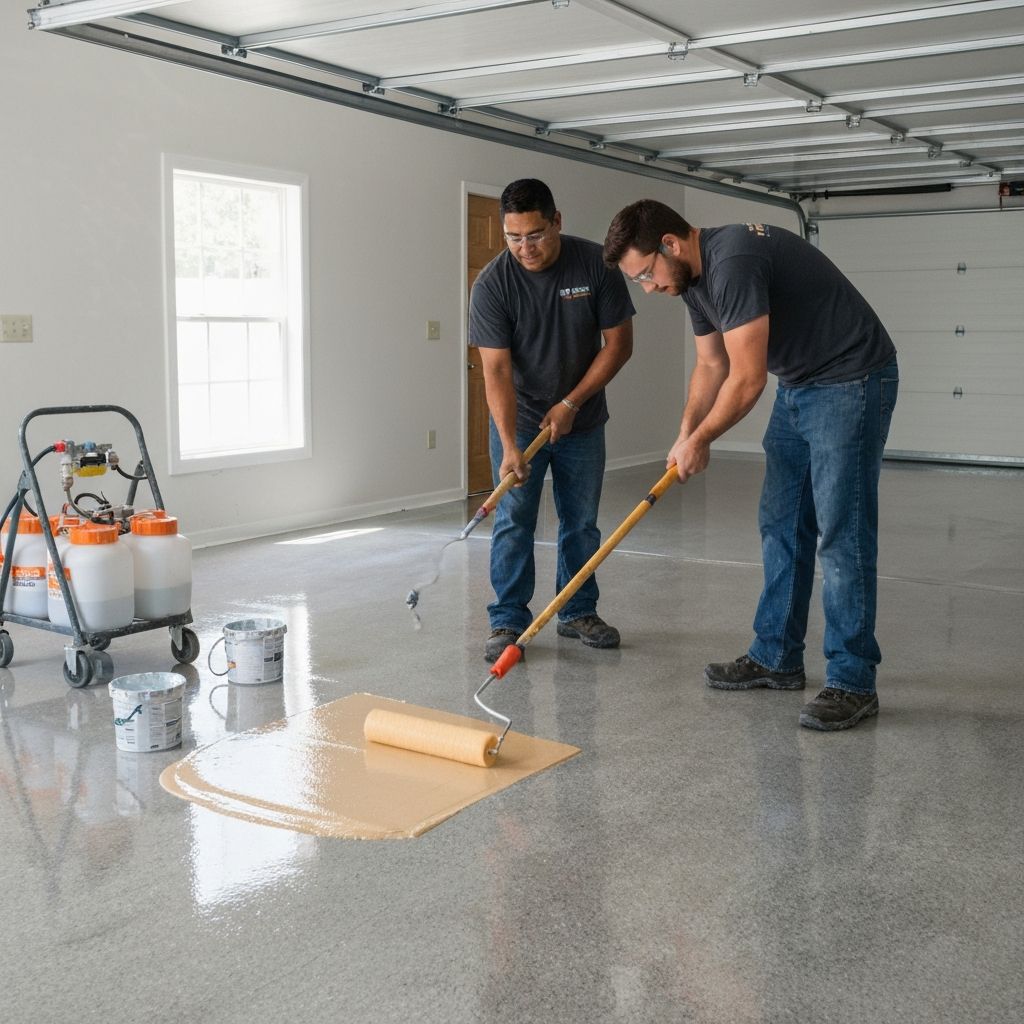 Professional garage floor installation